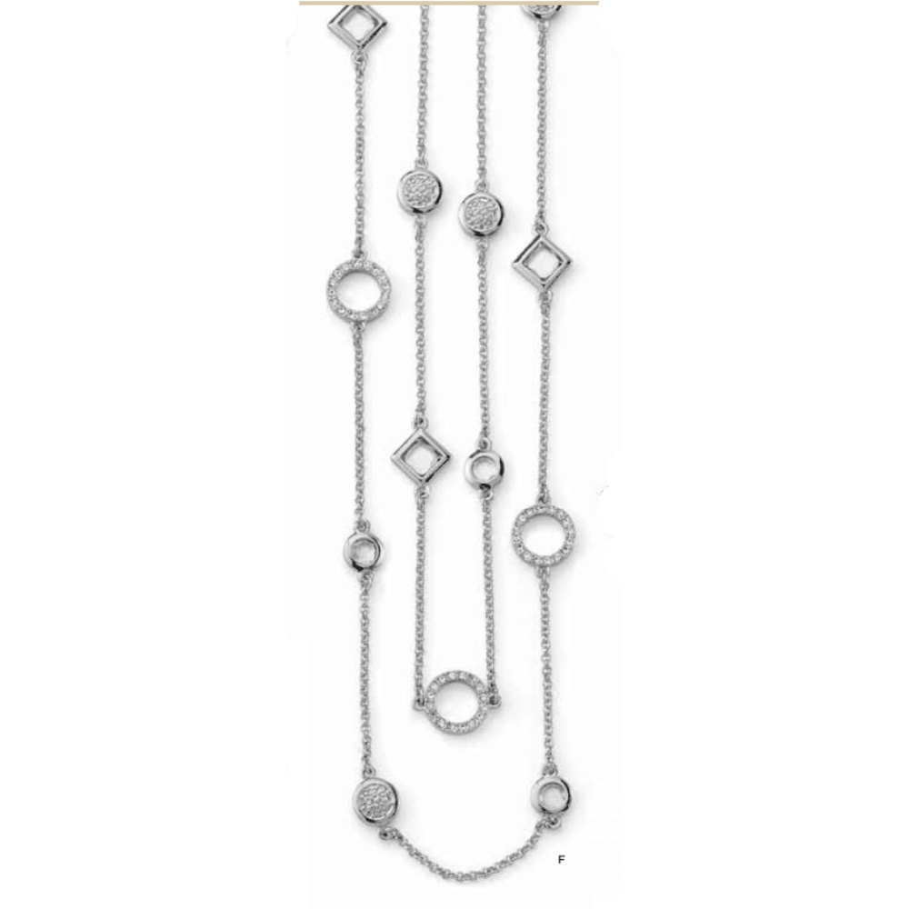 New Sultry/Frosted" Cut Crystals Necklace